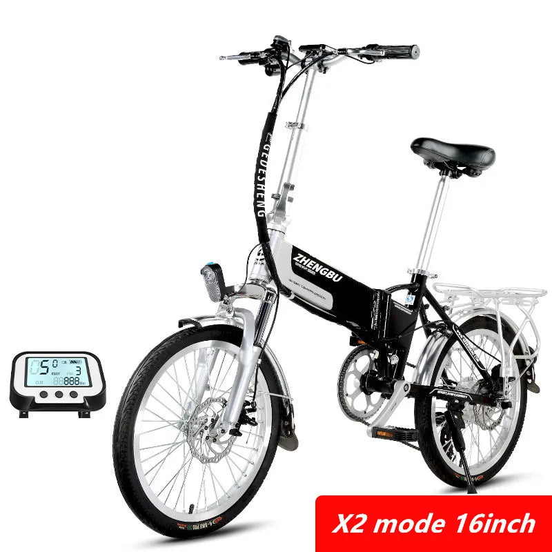 Electric Bike 16 20 inch 48V 400W Lithium Battery Mountain Electric Bike 7 Speed Electric Bicycle downhill Foldable ebike