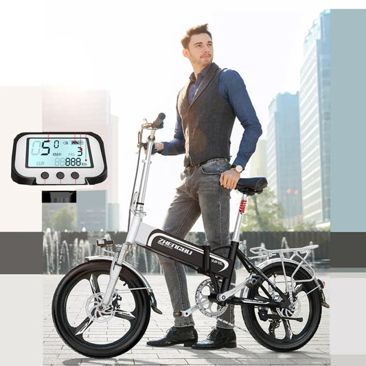 Electric Bike 16 20 inch 48V 400W Lithium Battery Mountain Electric Bike 7 Speed Electric Bicycle downhill Foldable ebike