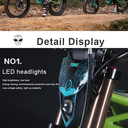 96V3000W-12000w Dirt road electric motorcycles speed 120km/h all terrain electric motorcycle high power Direct drive motor Emtb