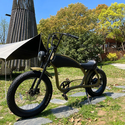 electric vintage bicycle vintage 1000W E Bike 24" Fat Tire Offroad Electric Bicycle Long Range  Beach Snow  Bike Moped for Adult