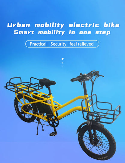 OEM,24inch Aluminum Alloy Electric Bicycle Delivery Ebike Электровелосипед 350W Dual  Lithium Battery Electric Bike,Manufacturer