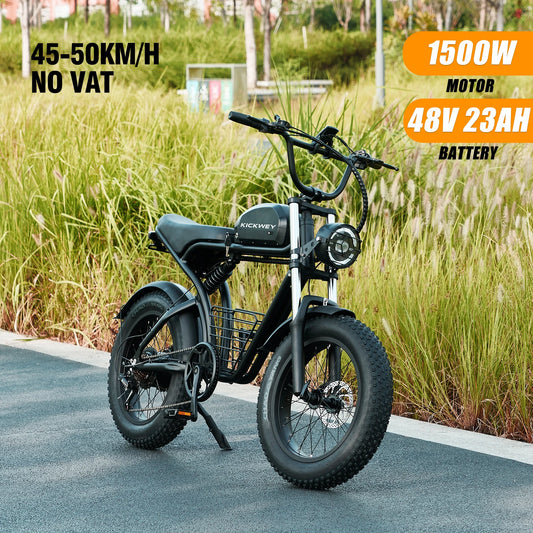 Kickwey K7 Adults Electric Bike 2000W 48V23AH 55km/h  Snow Electric Motorcycles 20“*4.0 Off Road Tyre Mountain Ebike Fat tire