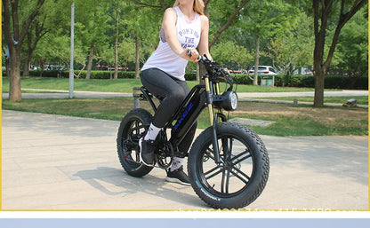 2024 Bike Mountain Beach Moped EBike Aluminum Alloy Suspension Fork Road Snowmobile for adults