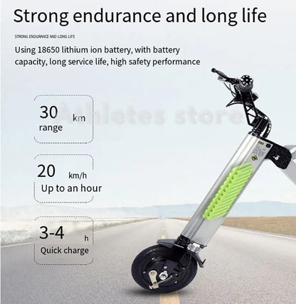 Electric Bicycle Simple Shape Mini E-Bike Three-Wheel Folding For Adult SINGLE Intelligent Bike 24V 300w Aluminum Alloy