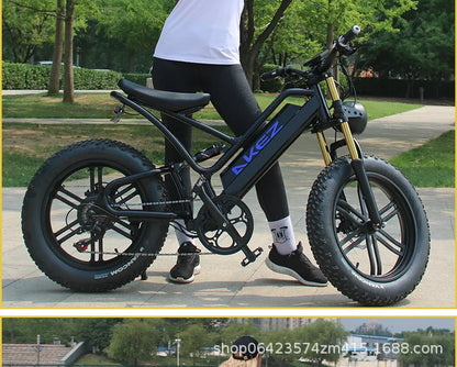 2024 Bike Mountain Beach Moped EBike Aluminum Alloy Suspension Fork Road Snowmobile for adults