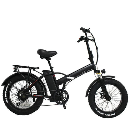 Long Range Dual Battery 20" Fat Tire Adult Mountain Electric Folding Bicycle Bike With 350w 500w 1000w Motor Folding E Bike 500w