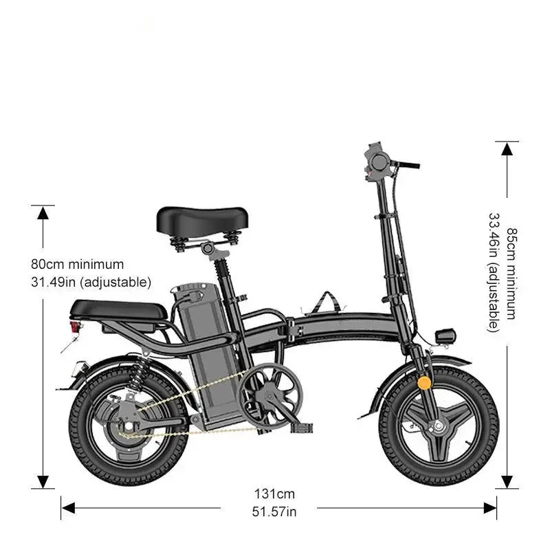 FEIVOS D001 E Bike 400W 48V 14Inch 40km/h Folding Electric Bicycle Adult Variable Speed mini Power-Assisted Bicycle