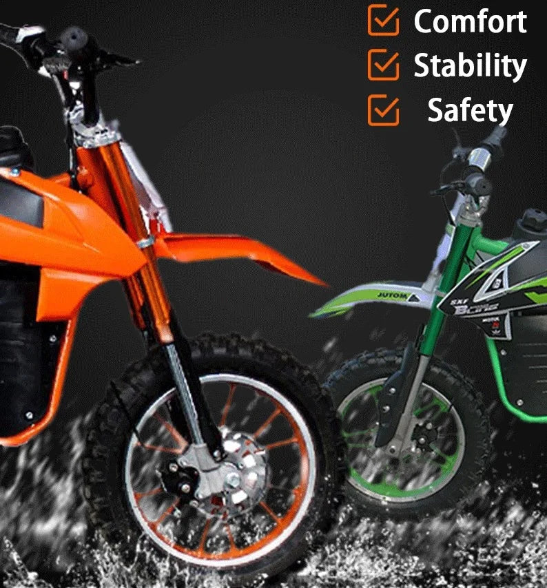 2023 Hot Sale Wear Resistance Fat Wheels 36V 500 Watt Mini Electric Dirt Bike Adult Off-road Motorcycles