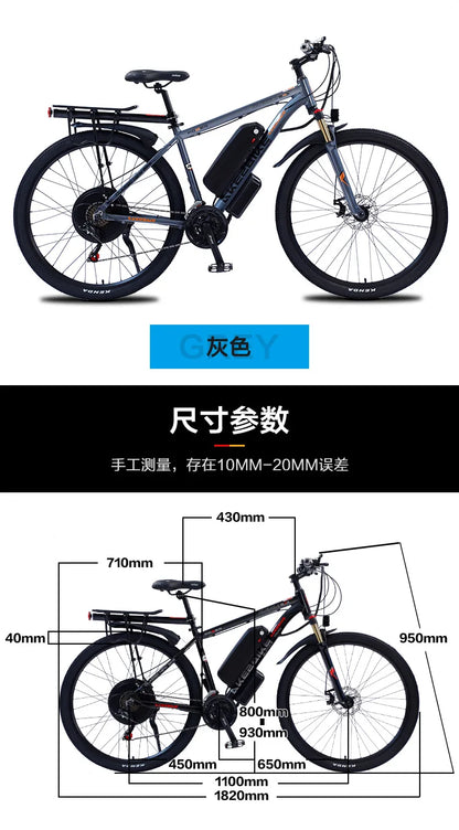 Bike 29 Inch Electr 48V1000W Adult Ebike Battery Fat Tire Snow E-bike Men Mountain Bike