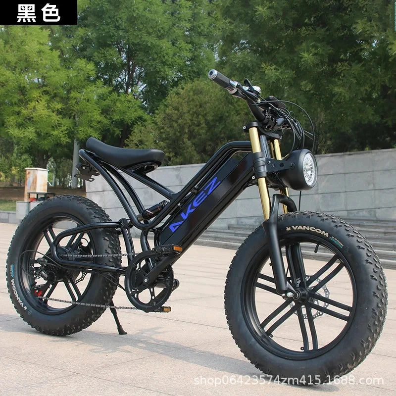 2024 Bike Mountain Beach Moped EBike Aluminum Alloy Suspension Fork Road Snowmobile for adults