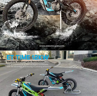 Electric Hybrid Motorbike Strong Power 12KW Fat Tire Electric Dirt Bike Wholesale Hydraulic Disc Brake E Motorcycle For Sale