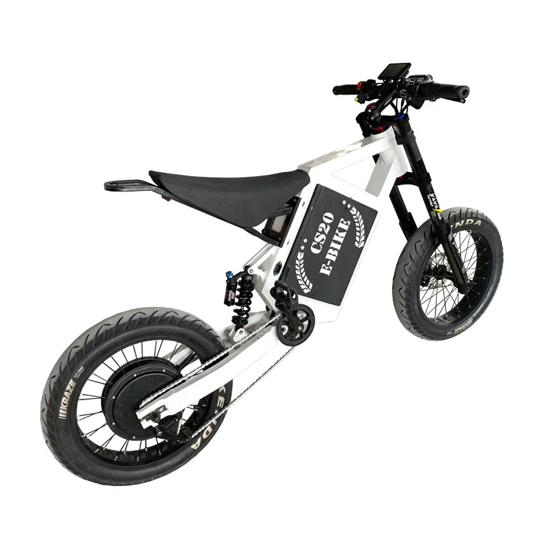 CS20 72V 12000W 8000W 5000W Fatbike Electric Dirt Bike Fast Speed 80KM/H 100KM/H 50MPH 60MPH Motorcycles Ebikes 20 Inch for Man