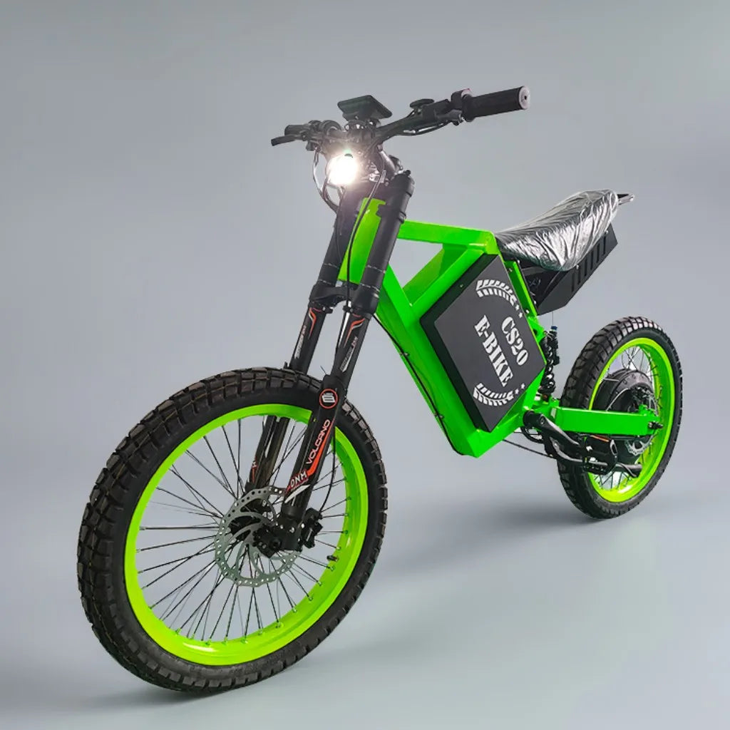 CS20 72V 12000W 8000W 5000W Fatbike Electric Dirt Bike Fast Speed 80KM/H 100KM/H 50MPH 60MPH Motorcycles Ebikes 20 Inch for Man