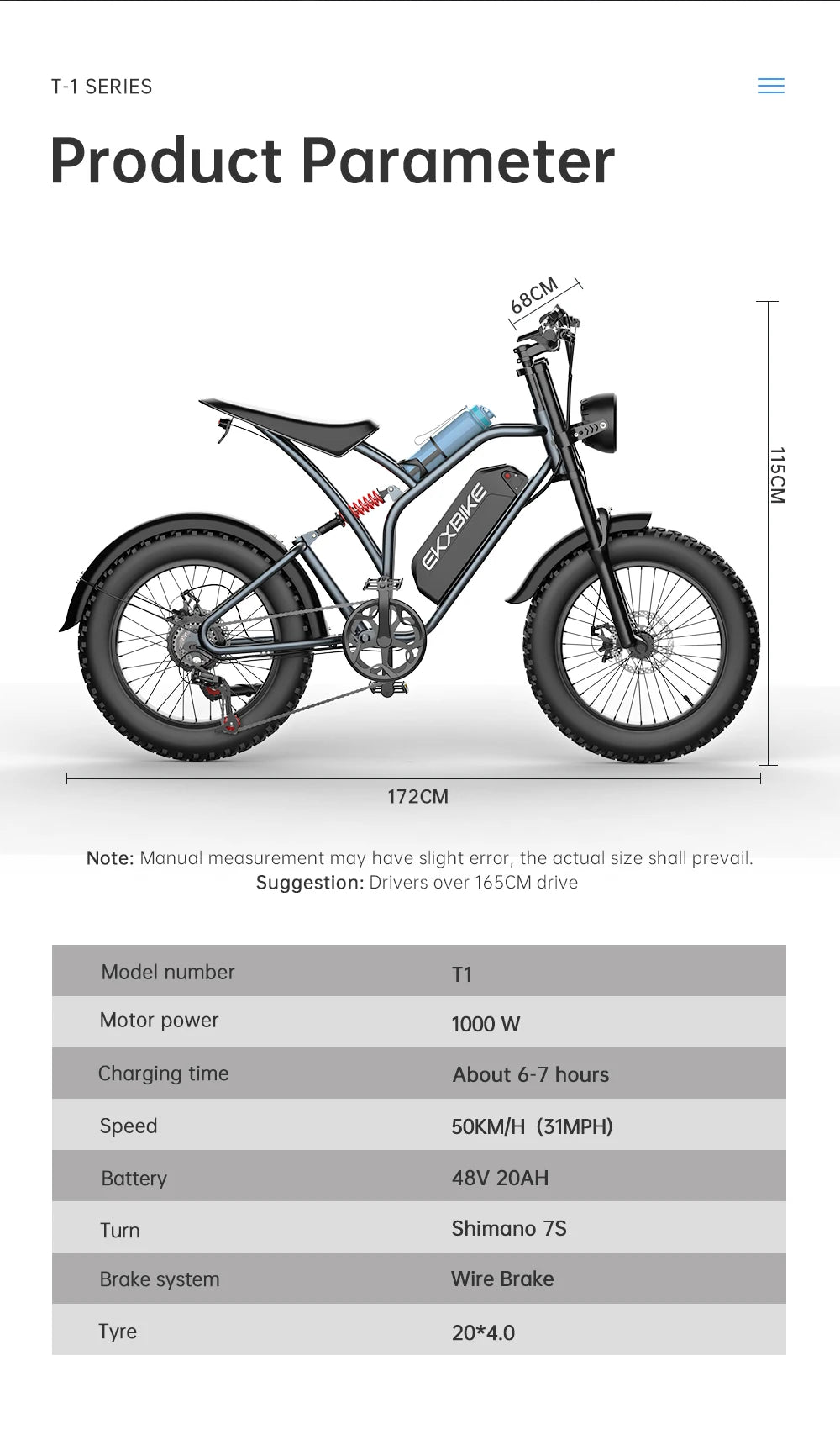 DEEPOWER T1 Electric Bicycle 1000W 48V 20AH electric dirt bike Adult Electric Mountain Electric Bike fatbike electric bike Ebike