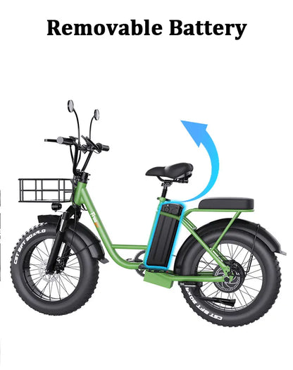 Wholesale Cargo Ebike 1000W Long Range City Ebike Fat Tire Electric Delivery Bike E Bicycle