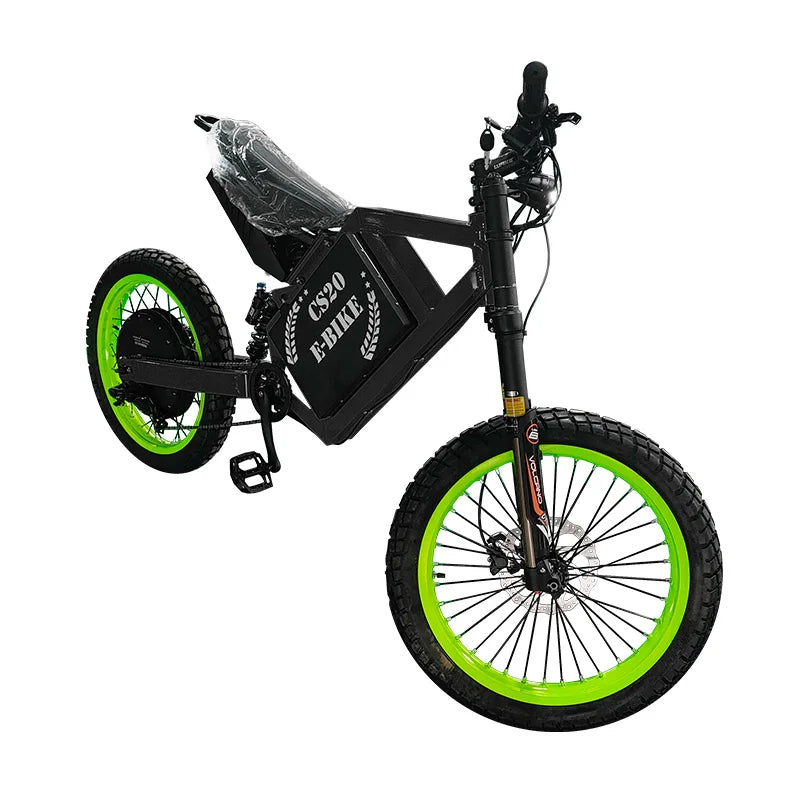 CS20 72V 12000W 8000W 5000W Fatbike Electric Dirt Bike Fast Speed 80KM/H 100KM/H 50MPH 60MPH Motorcycles Ebikes 20 Inch for Man