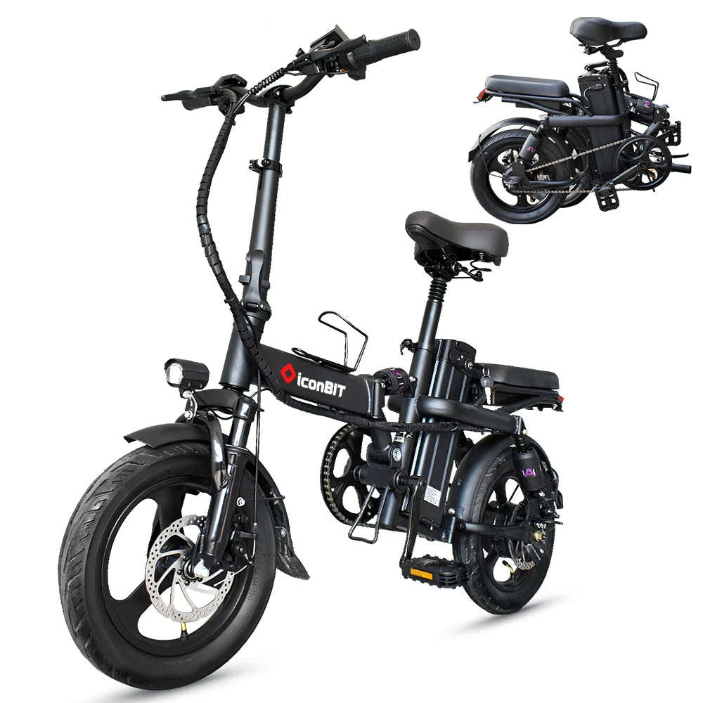 ZPW Ebike K300 400W 48V 30AH Adult Fat Tire electric bike Folding  Electric Bicycle City Commuter Electric Bike Urban Ebike