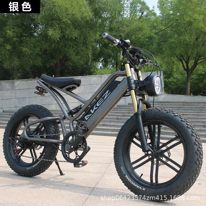 2024 Bike Mountain Beach Moped EBike Aluminum Alloy Suspension Fork Road Snowmobile for adults