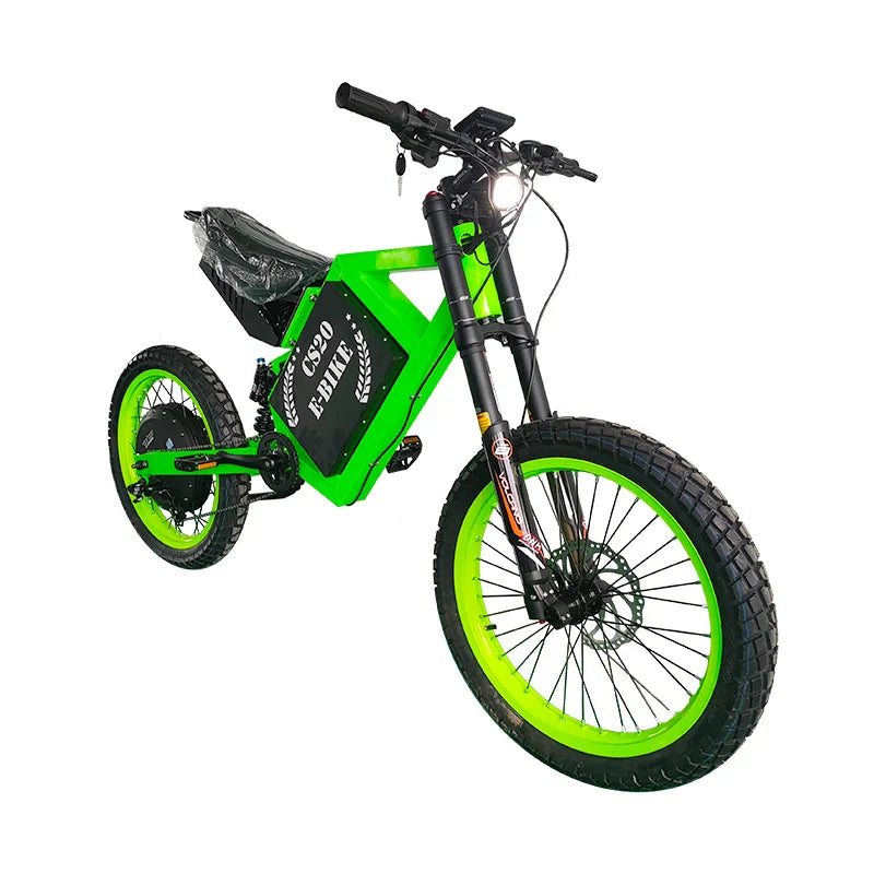 CS20 72V 12000W 8000W 5000W Fatbike Electric Dirt Bike Fast Speed 80KM/H 100KM/H 50MPH 60MPH Motorcycles Ebikes 20 Inch for Man