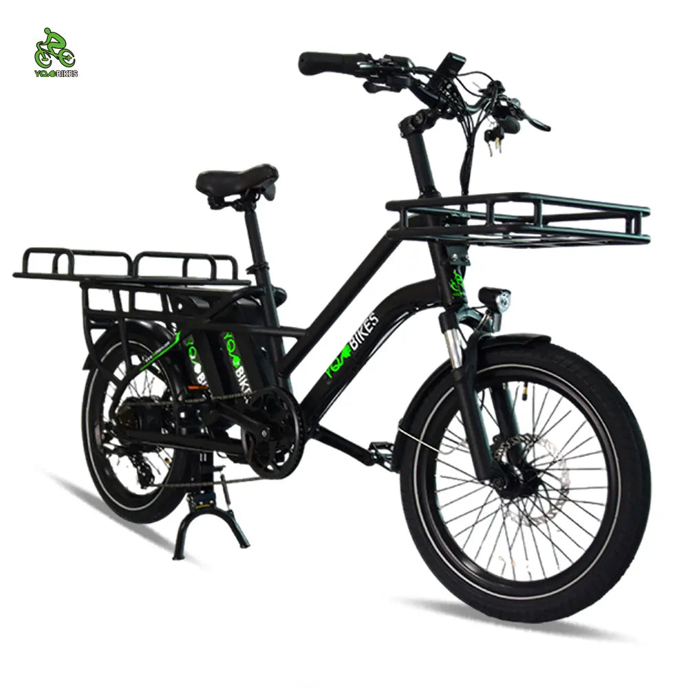 New Arrived Three Seat Parent-child ebike Super Long Range 350W30Ah Two Battery Delivery Cargo Electric Bicycle with Long Seat