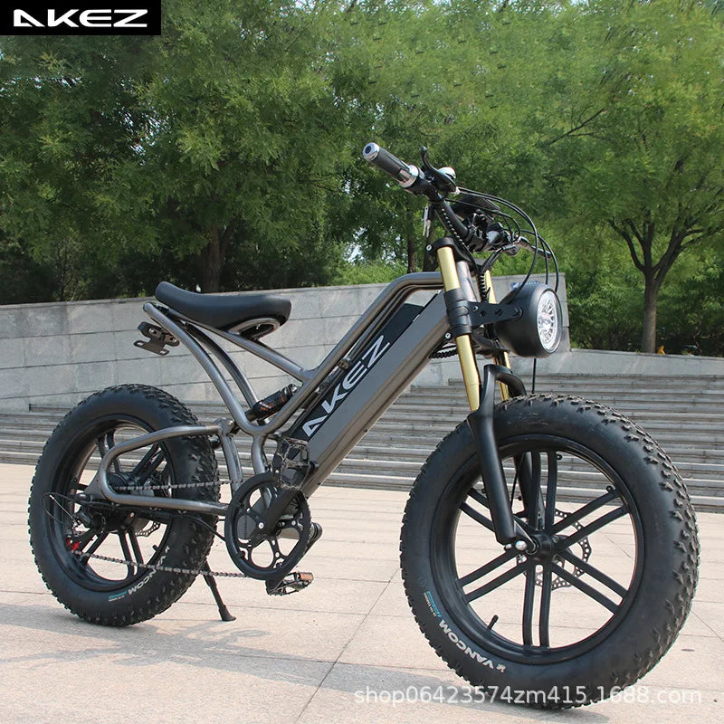 2024 Bike Mountain Beach Moped EBike Aluminum Alloy Suspension Fork Road Snowmobile for adults