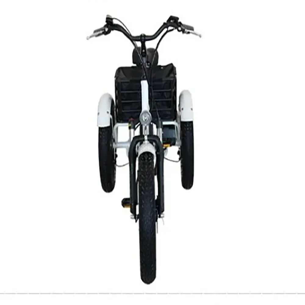 ST 26 Inch 500W48V Electric Tricycle Three Wheel E Bike  Fat Tire Elektro Bicycle Cargo Delivery Ebike 6 Speed