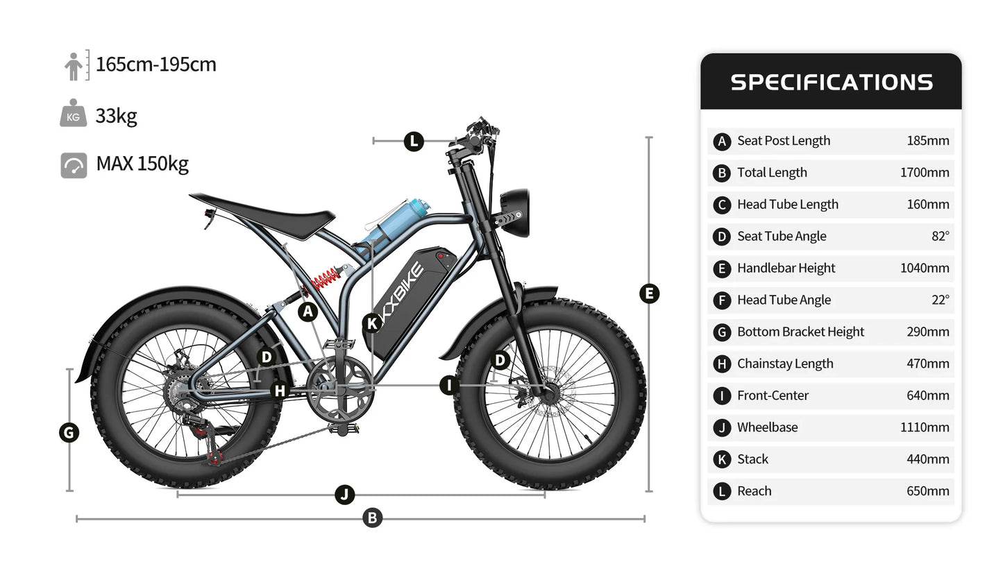 DEEPOWER T1 Electric Bicycle 1000W 48V 20AH electric dirt bike Adult Electric Mountain Electric Bike fatbike electric bike Ebike