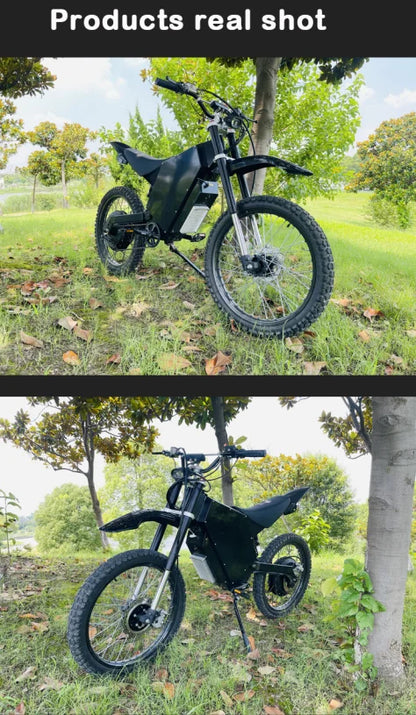 Fast 120 KMH Electric Motorcycle 72V 5000W 12000W 15000W 21 Inch 50MPH Mountain Dirt Full Bike 80KMH 100KMH E Motorbikes