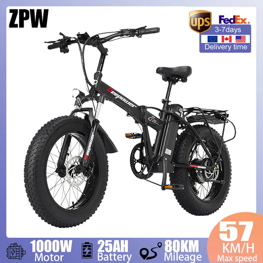 G20pro ebike 2000w 48V 25AH Electric bike 20 Inch Fat Tire Mountain Electric Bike Folding Electric Bicycle Adult electric bike