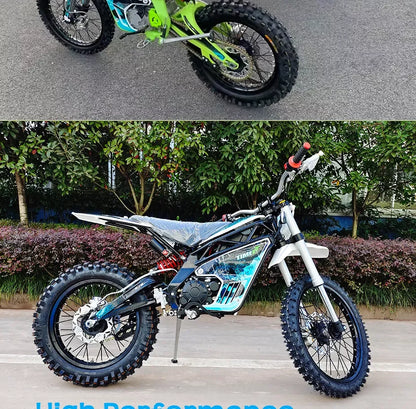 Electric Hybrid Motorbike Strong Power 12KW Fat Tire Electric Dirt Bike Wholesale Hydraulic Disc Brake E Motorcycle For Sale